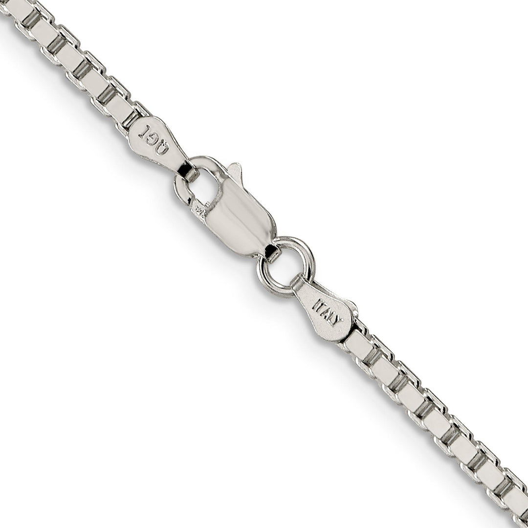 Sterling Silver Polish 2.50-mm Solid Box Chain