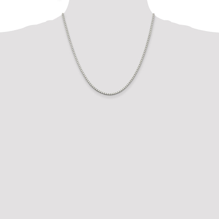 Sterling Silver Polish 2.50-mm Solid Box Chain