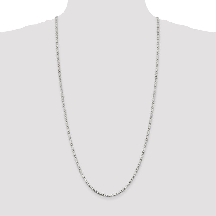 Sterling Silver Polish 2.50-mm Solid Box Chain