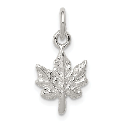 Sterling Silver Polished 3-D Maple Leaf Charm at $ 4.78 only from Jewelryshopping.com