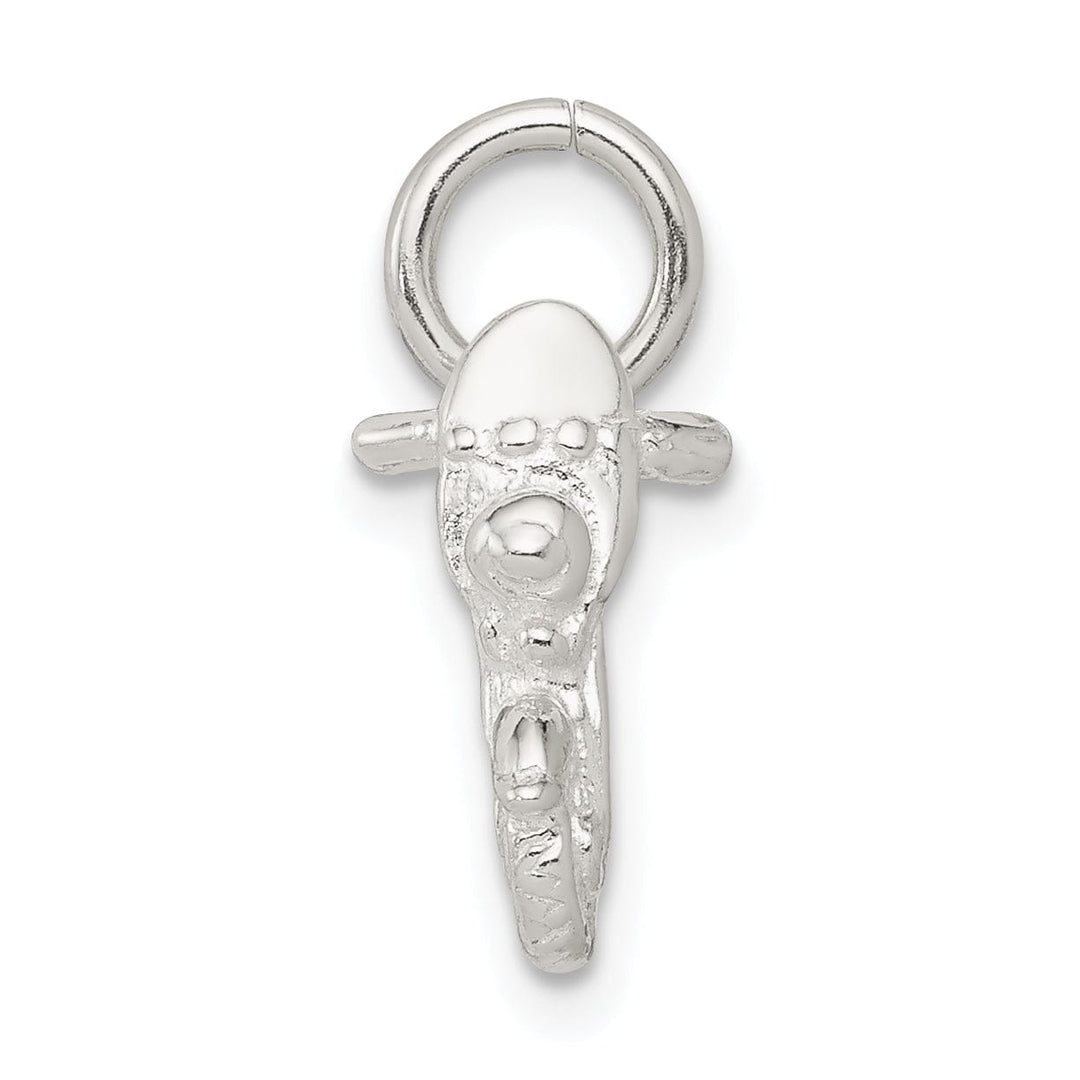 Sterling Silver Polished 3 D Motorcycle Pendant