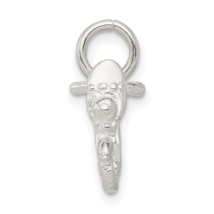 Sterling Silver Polished 3 D Motorcycle Pendant