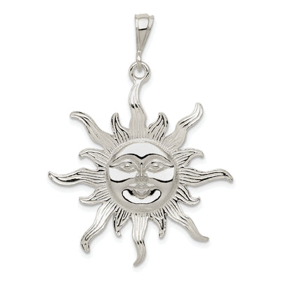 Silver Polished Finish Sun Charm Pendant at $ 26.73 only from Jewelryshopping.com