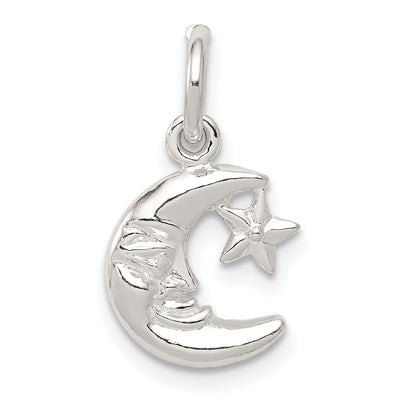 Sterling Silver Moon and Star Charm Pendant at $ 4.42 only from Jewelryshopping.com