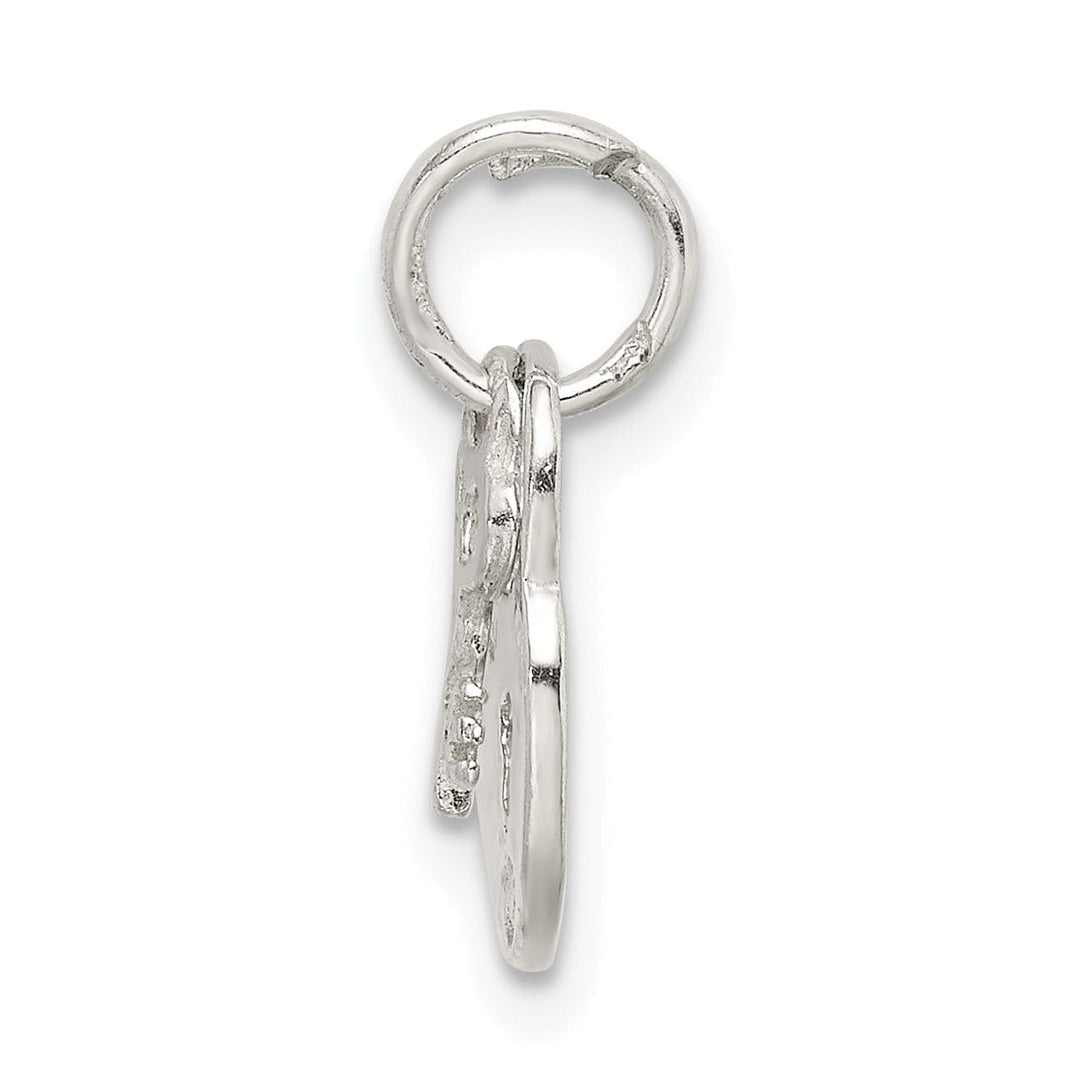 Sterling Silver Lock and Key Charm Pendant