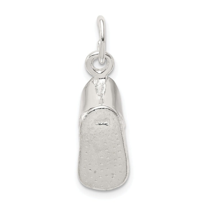 Sterling Silver Polished Finish 3-D Baby Shoe Char