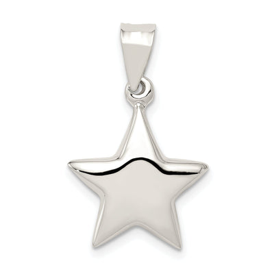 Sterling Silver Hollow 3-D Star Charm Pendant at $ 21.21 only from Jewelryshopping.com