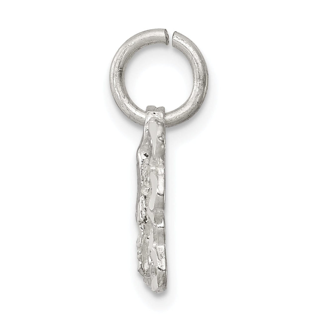 Sterling Silver Polished Finish Butterfly Charm