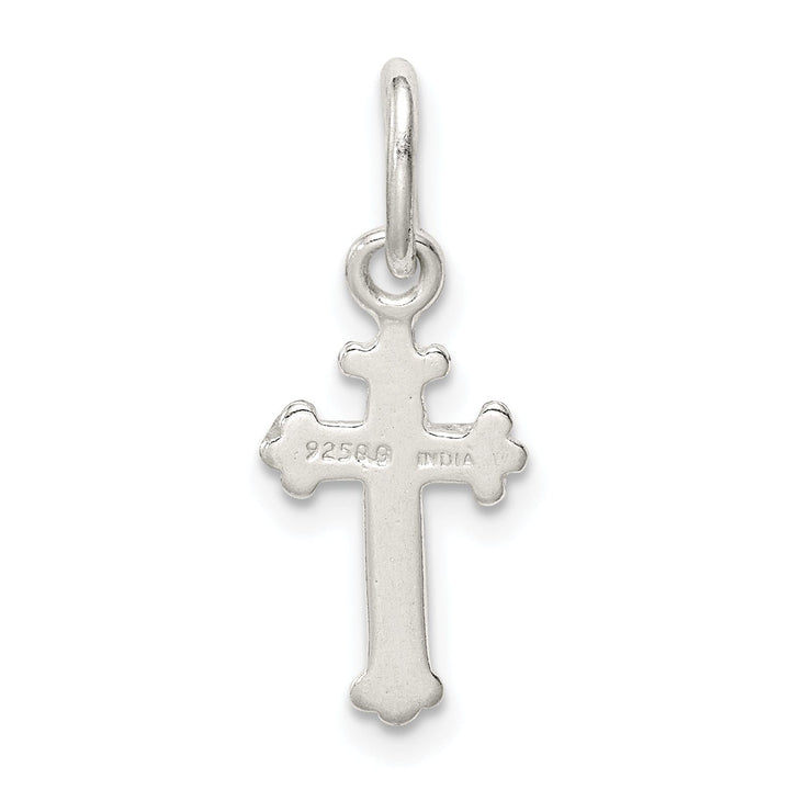 Sterling Silver Fleur De Lis Cross Pendant