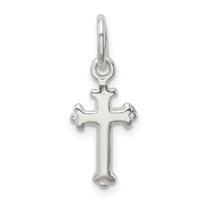 Sterling Silver Fleur De Lis Cross Pendant