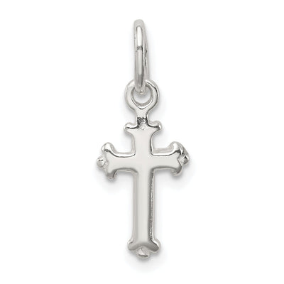 Sterling Silver Fleur De Lis Cross Pendant at $ 4.62 only from Jewelryshopping.com