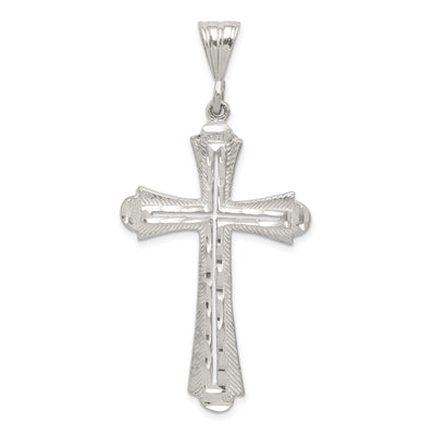 Sterling Silver Polished Budded Cross Pendant at $ 47.92 only from Jewelryshopping.com