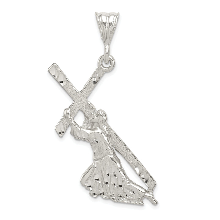 Sterling Silver St. Andrew Cross Pendant