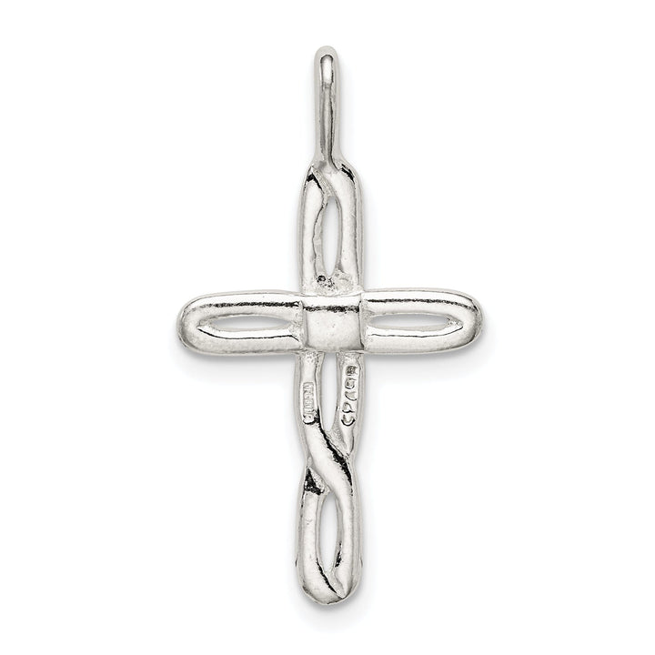 Sterling Silver Satin Latin Cross Pendant