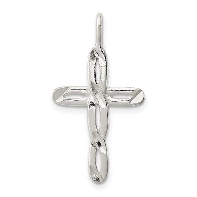 Sterling Silver Satin Latin Cross Pendant