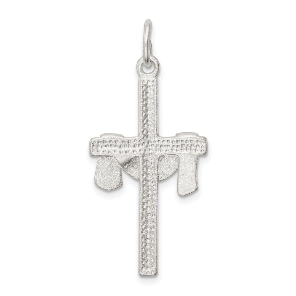 Sterling Silver Draped Cross Pendant