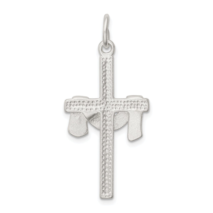 Sterling Silver Draped Cross Pendant