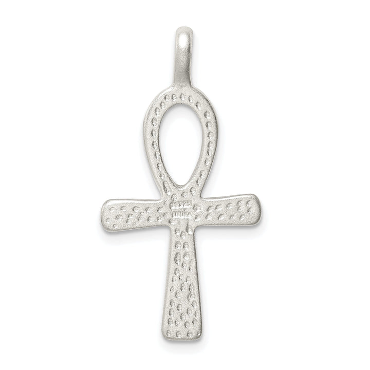 Sterling Silver Ankh Cross Slide Pendant