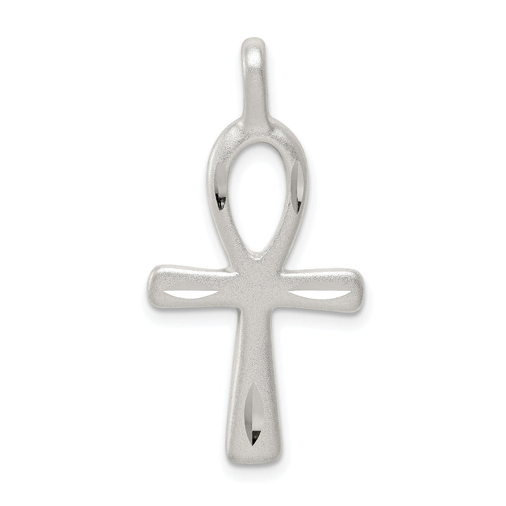 Sterling Silver Ankh Cross Slide Pendant