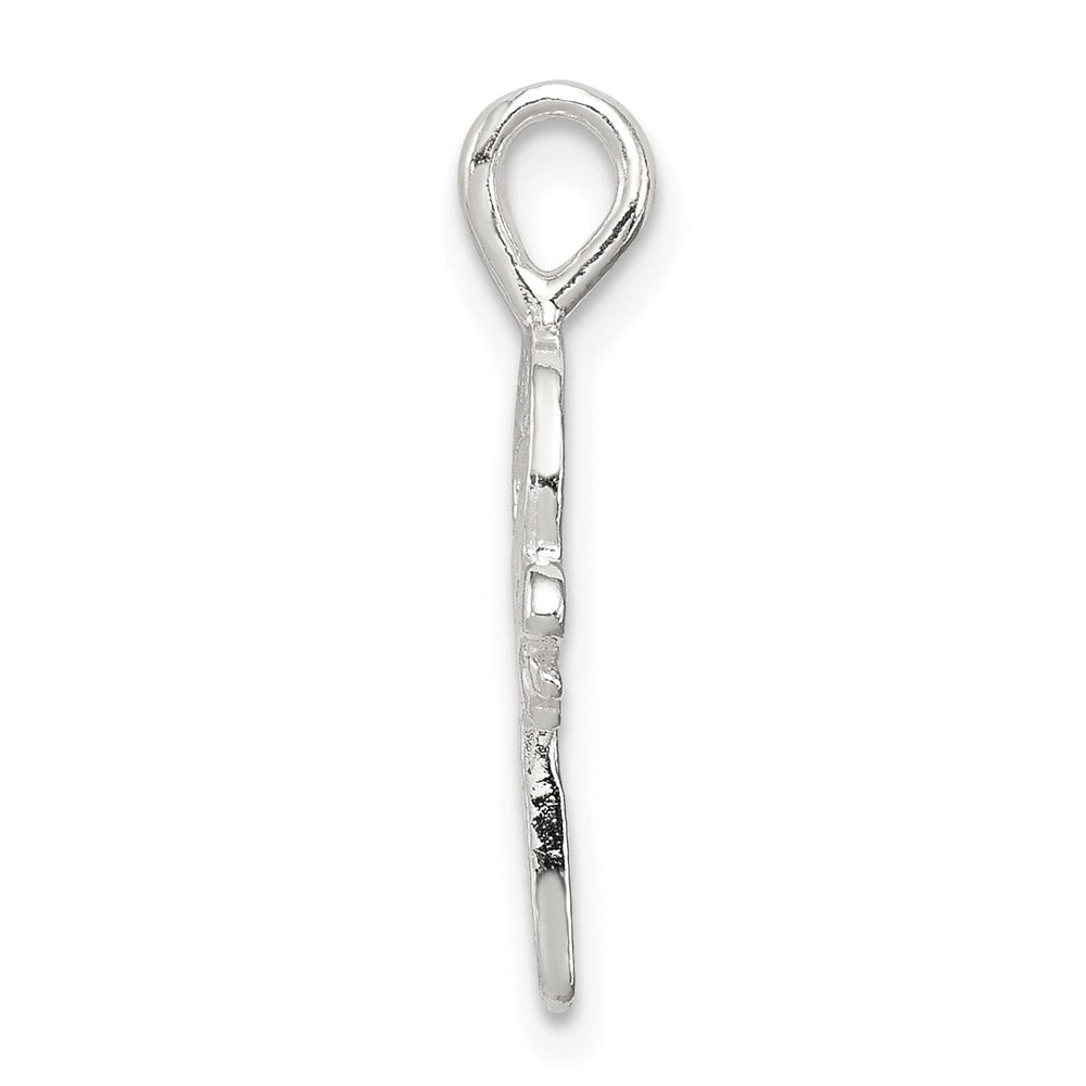 Sterling Silver Candy Cane Charm Pendant
