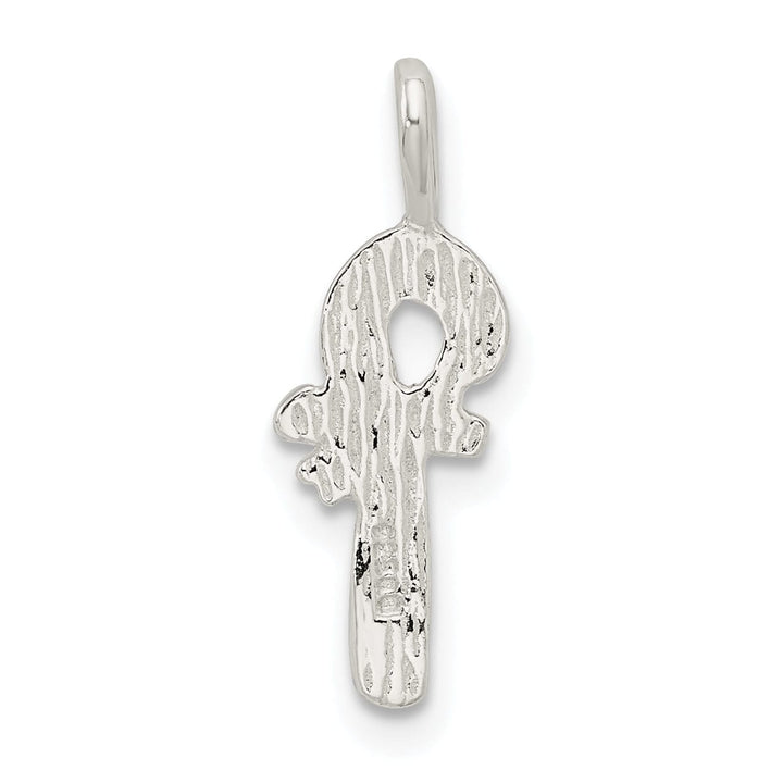 Sterling Silver Candy Cane Charm Pendant