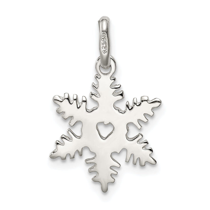 Sterling Silver Snowflake Charm Pendant