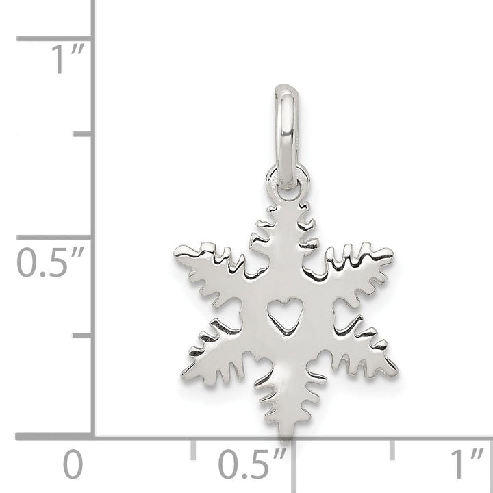 Sterling Silver Snowflake Charm Pendant