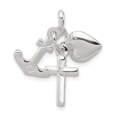 Sterling Silver Faith Hope Charity Charm at $ 10.79 only from Jewelryshopping.com