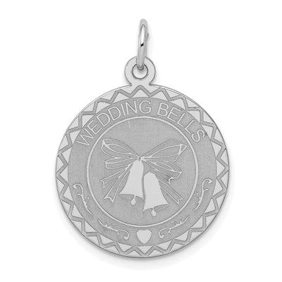 Sterling Silver Polish Wedding Bells Disc Charm at $ 23.8 only from Jewelryshopping.com