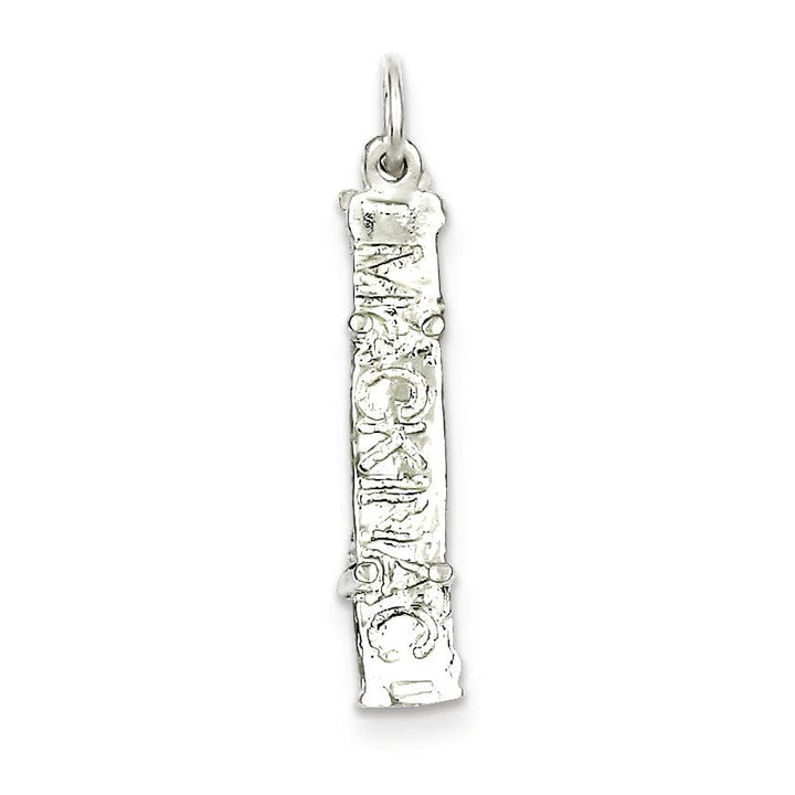 Silver Polished 3-D Mackinac Bridge Charm