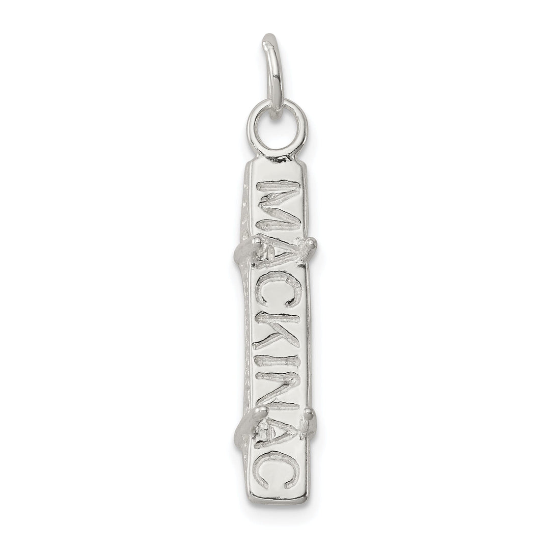 Silver Polished 3-D Mackinac Bridge Charm