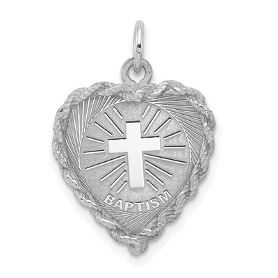 Sterling Silver Baptism Disc Charm at $ 35.56 only from Jewelryshopping.com