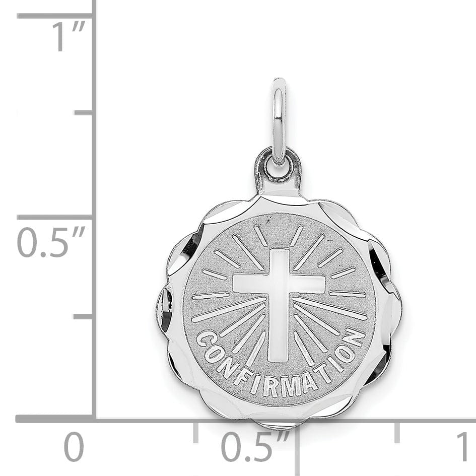 Sterling Silver Confirmation Disc Charm