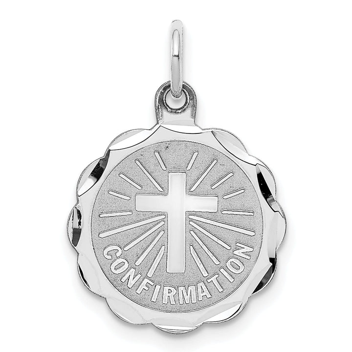 Sterling Silver Confirmation Disc Charm