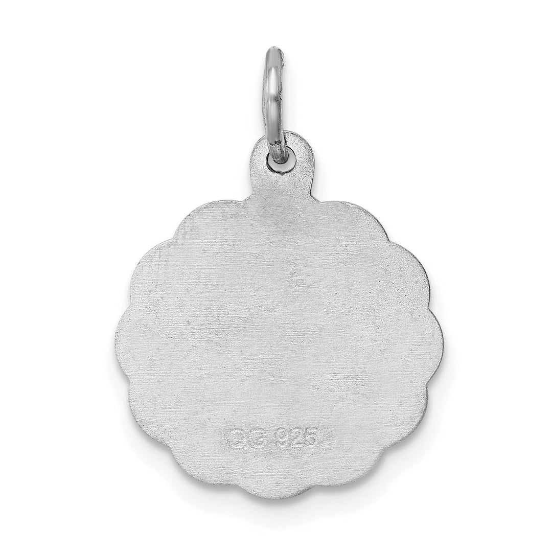 Sterling Silver Baptism Disc Charm