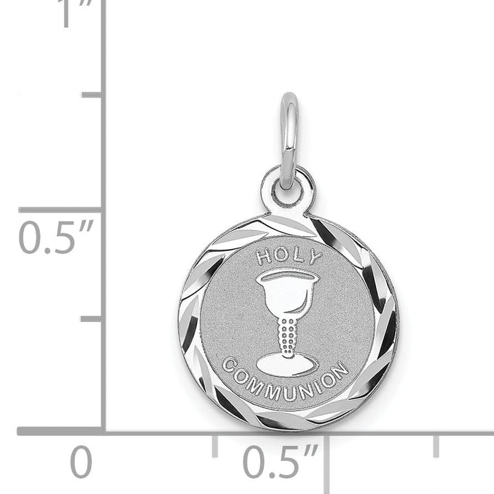 Sterling Silver Holy Communion Disc Charm