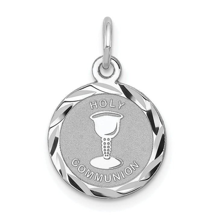 Sterling Silver Holy Communion Disc Charm