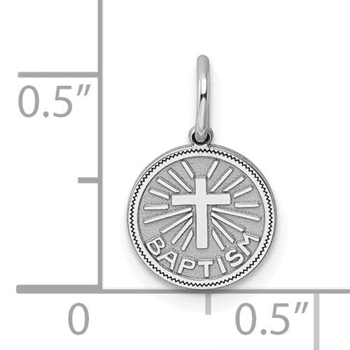 Sterling Silver Baptism Disc Charm