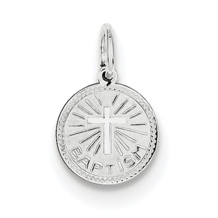 Sterling Silver Baptism Disc Charm
