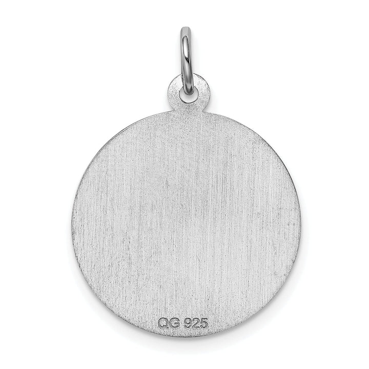 Sterling Silver Cross Disc Charm