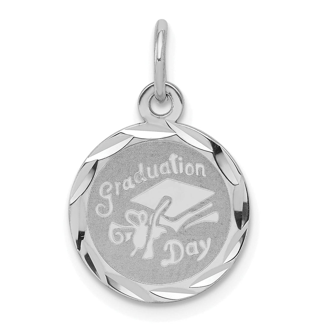 Sterling Silver Graduation Day Disc Charm