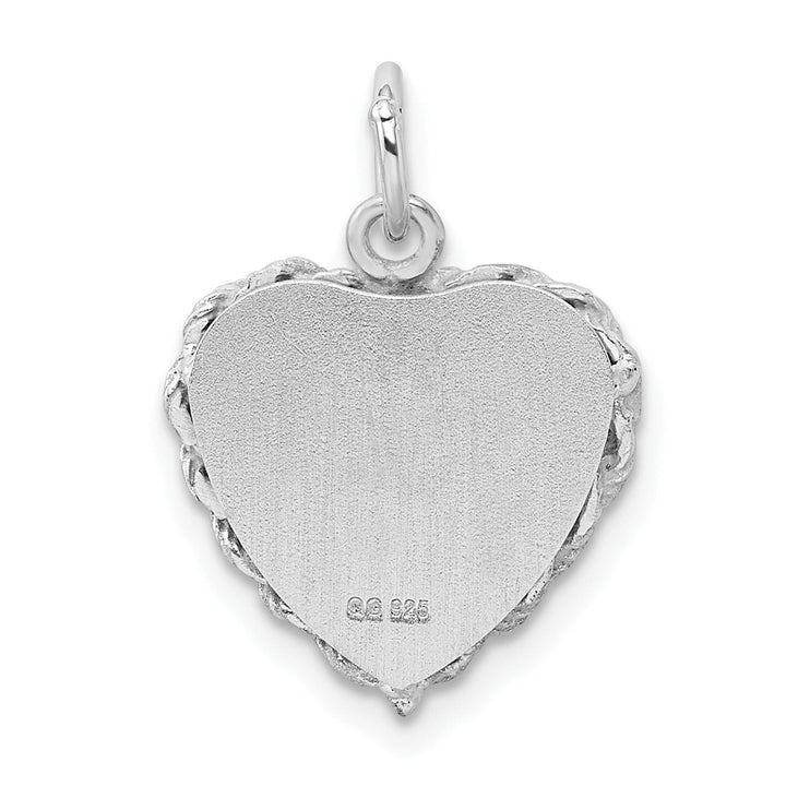 Silver Graduation Cap Diploma Disc Charm