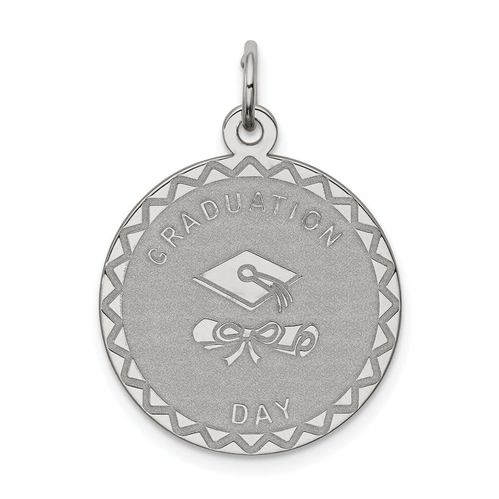 Sterling Silver Graduation Day Disc Charm