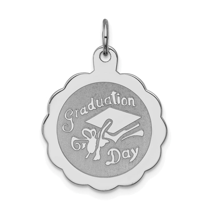 Sterling Silver Graduation Day Disc Charm