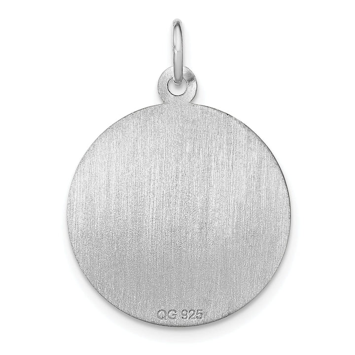 Sterling Silver On Graduation Day Disc Charm.