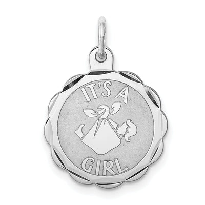 Sterling Silver Polish Its a Girl Charm Pendant at $ 22.79 only from Jewelryshopping.com