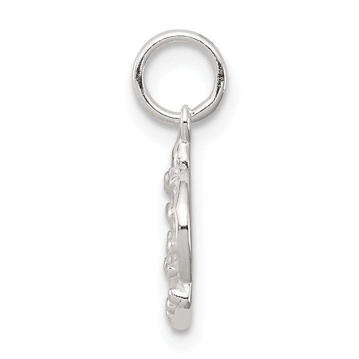 Sterling Silver Polished Finish Crown Charm