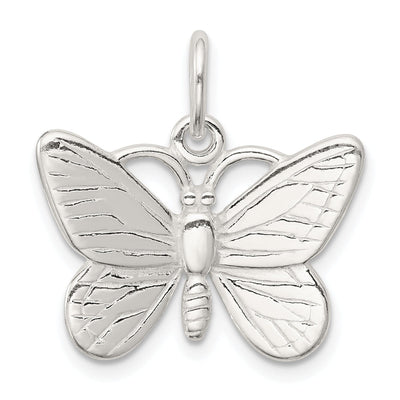 Silver Polished Finish 3-D Butterfly Charm at $ 19.19 only from Jewelryshopping.com