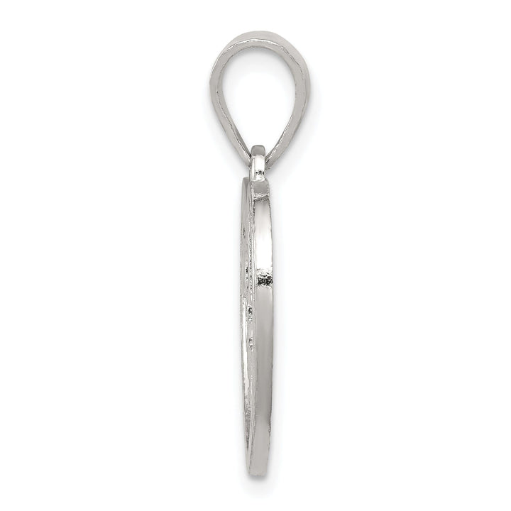 Sterling Silver Open Back # 1 Mom Pendant