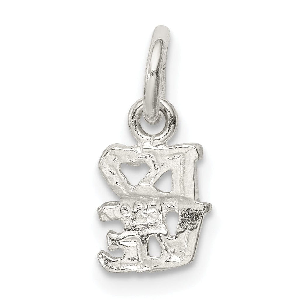 Sterling Silver Solid Polish Love Talking Charm